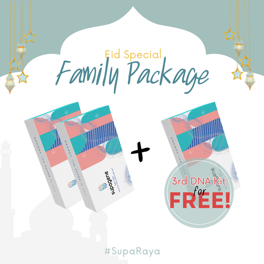 Premium DNA Test + Personalized Consultation (Buy 2 Free 1, Total 3 kits. Use code: SupaRaya)